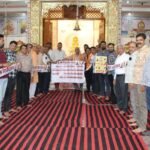 पीले चावल देकर दिया विप्रोत्सव का निमंत्रण, सांभर से आए विप्र बंधुओं का बिजयनगर में भव्य स्वागत